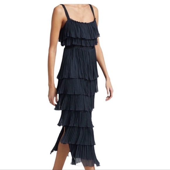 NWT CINQ A SEPT ELAINE TIERED DRESS - Picture 5 of 5